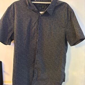 John Varvatos Dark Gray Casual Button Down Shirt